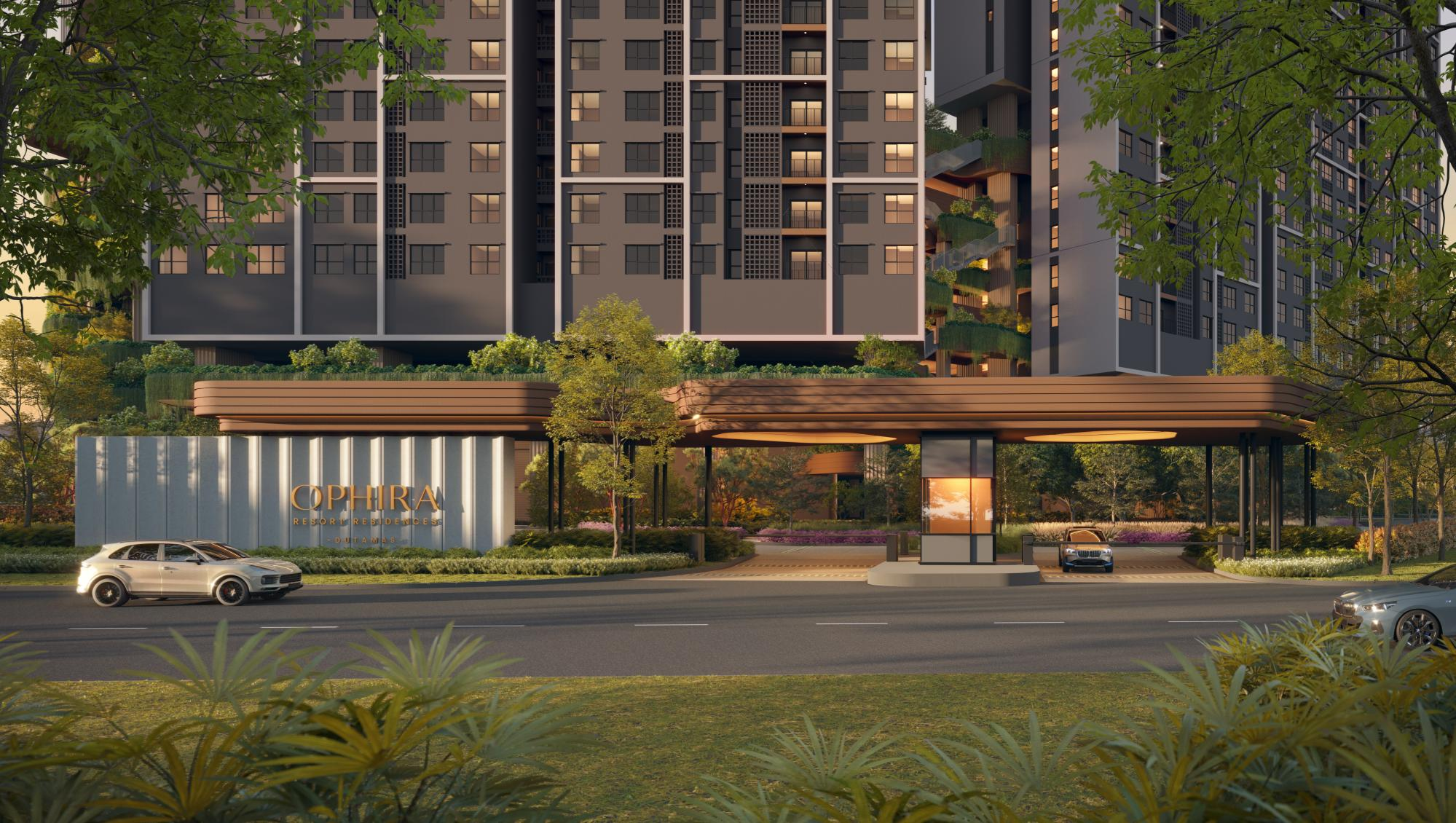 Ophira Resort Residences exterior and landscape, official artist's impression