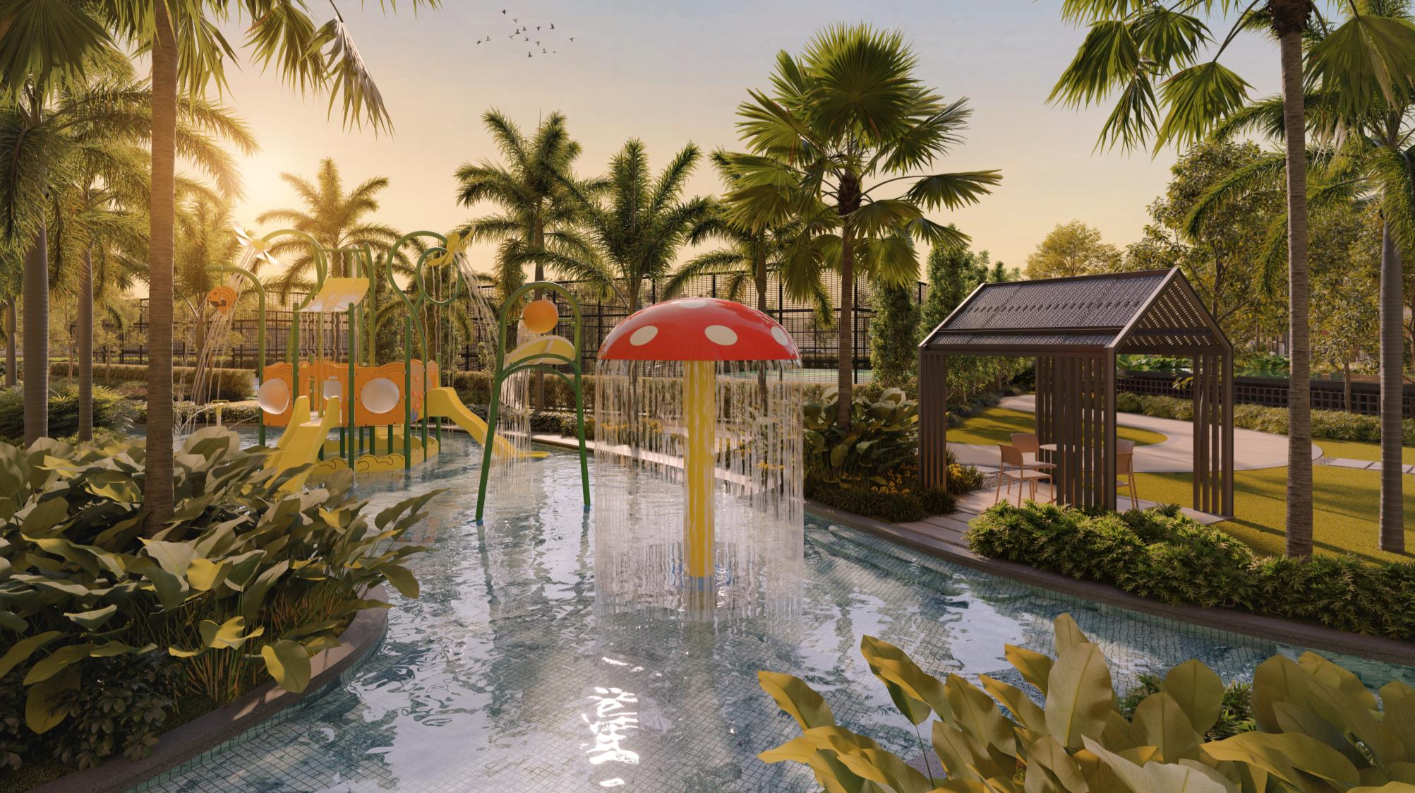 Ophira kids pool and water play area