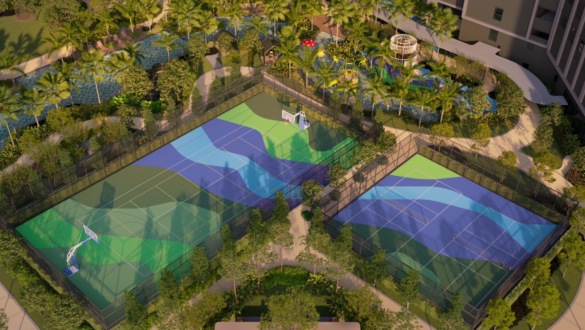 Ophira multi-purpose sports court and pickleball courts